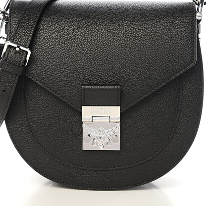 MCM Grained Calfskin Small Patricia Shoulder Bag Black 11 of 11