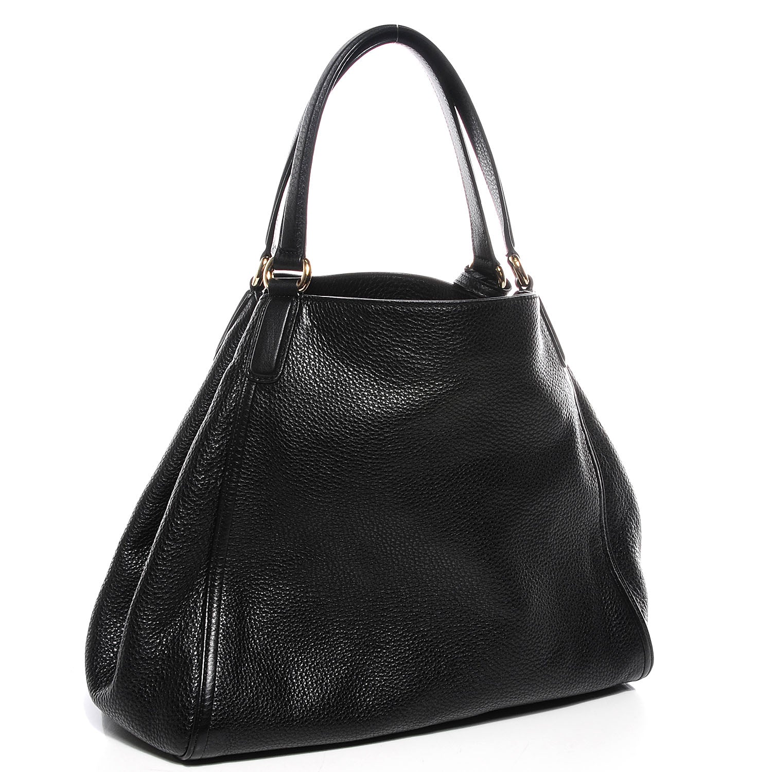 Gucci Pebbled Calfskin Medium Soho Shoulder Bag Black 3 of 9