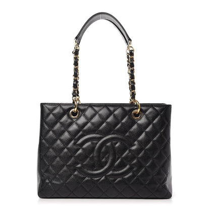 Chanel Caviar Quilted Grand Shopping Tote GST Black 1 of 10