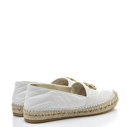 Gucci Nappa Matelasse GG Marmont Espadrilles 36.5 Great White 4 of 11