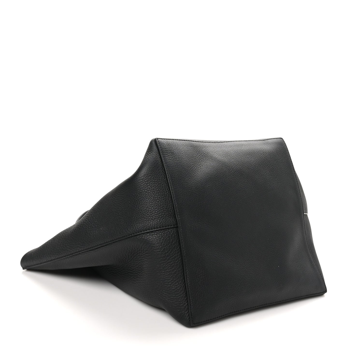 Grained Calfskin Park Tote Three Black