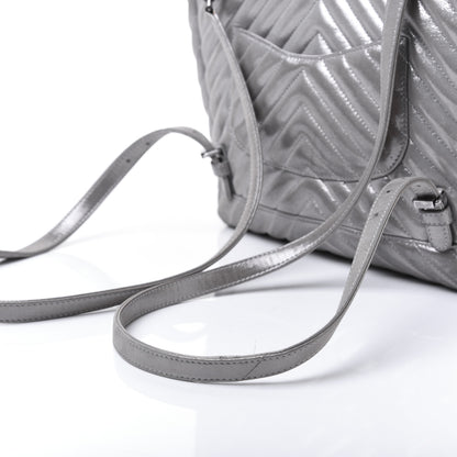 Chanel Metallic Calfskin Chevron Quilted Small Urban Spirit Backpack Silver 31 of 31