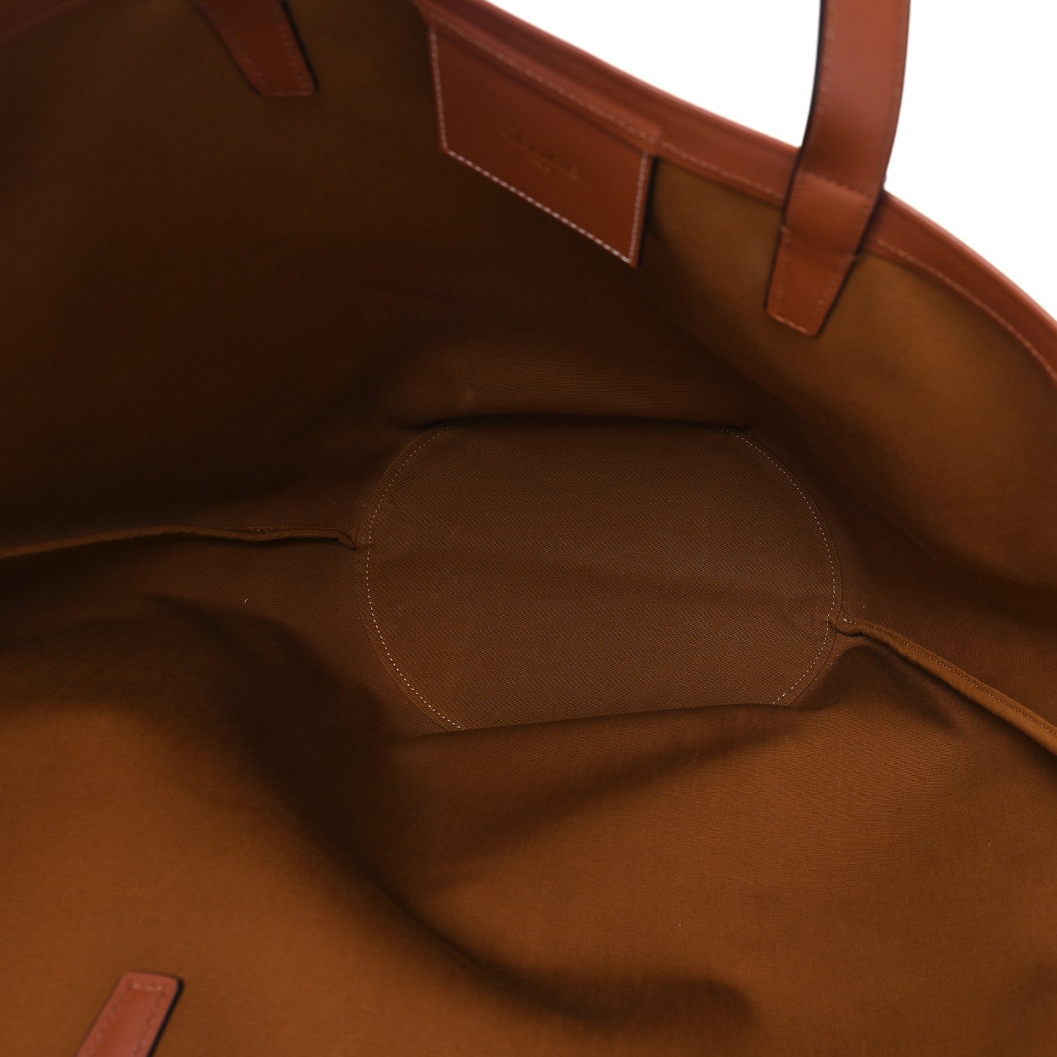 Celine Calfskin Canvas Triomphe Large Couffin White 5 of 11