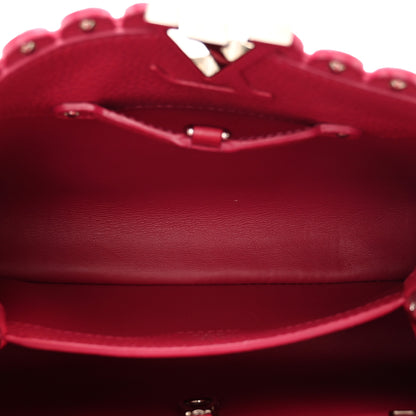 Louis Vuitton Taurillon Lace Croquets Capucines BB Groseille 6 of 9