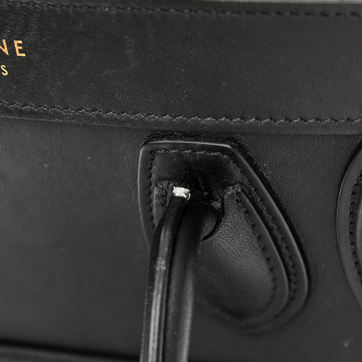 Celine Smooth Calfskin Nano Luggage Black 12 of 14