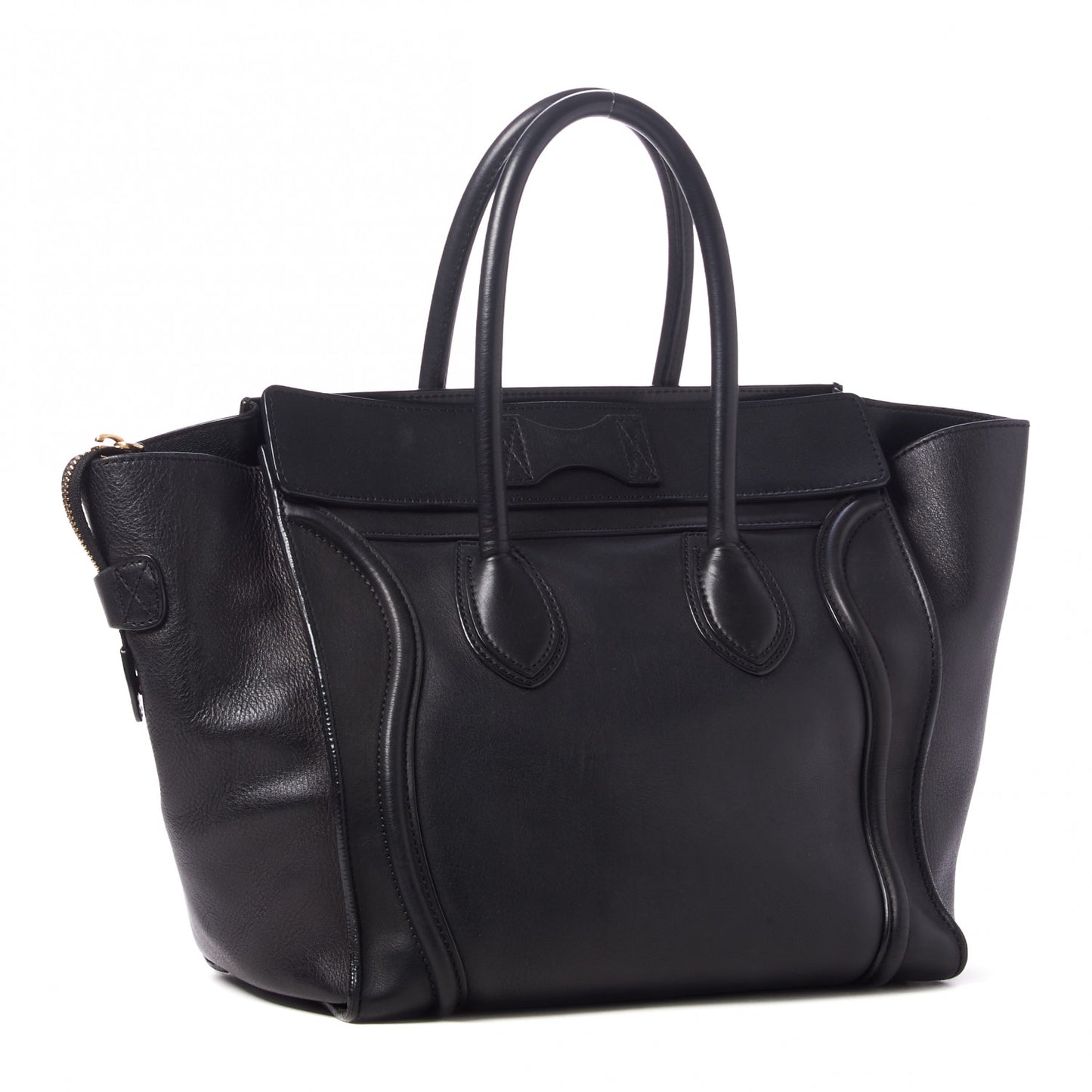 Smooth Calfskin Mini Luggage Black