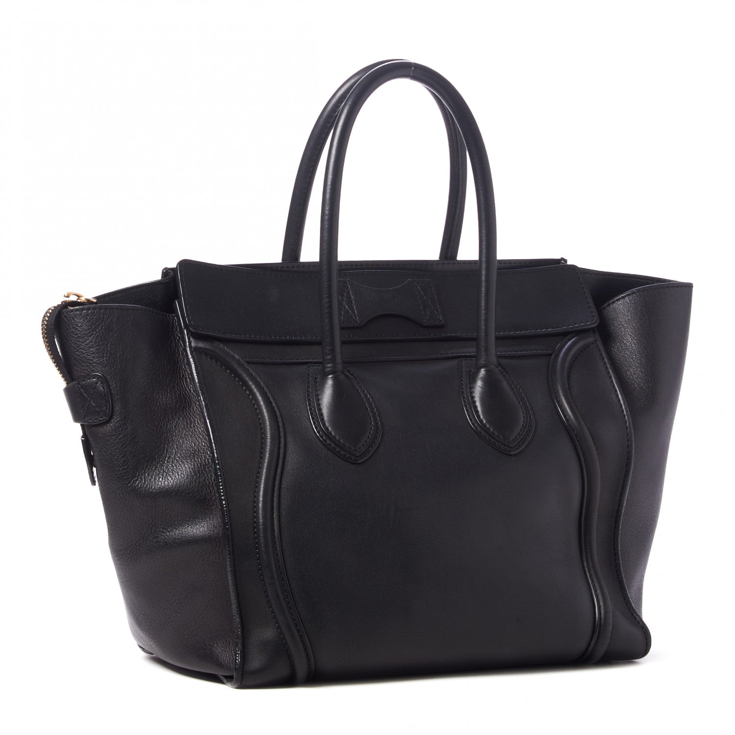 Celine Smooth Calfskin Mini Luggage Black 2 of 9