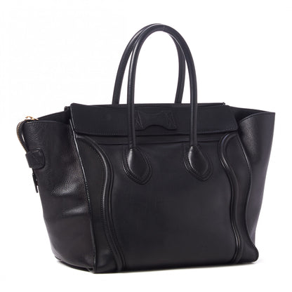 Celine Smooth Calfskin Mini Luggage Black 2 of 9