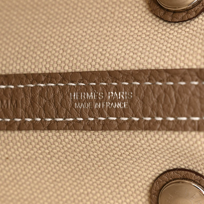 Hermes Twill D Negonda Garden Party 30 TPM Tote Beton Etoupe 6 of 10