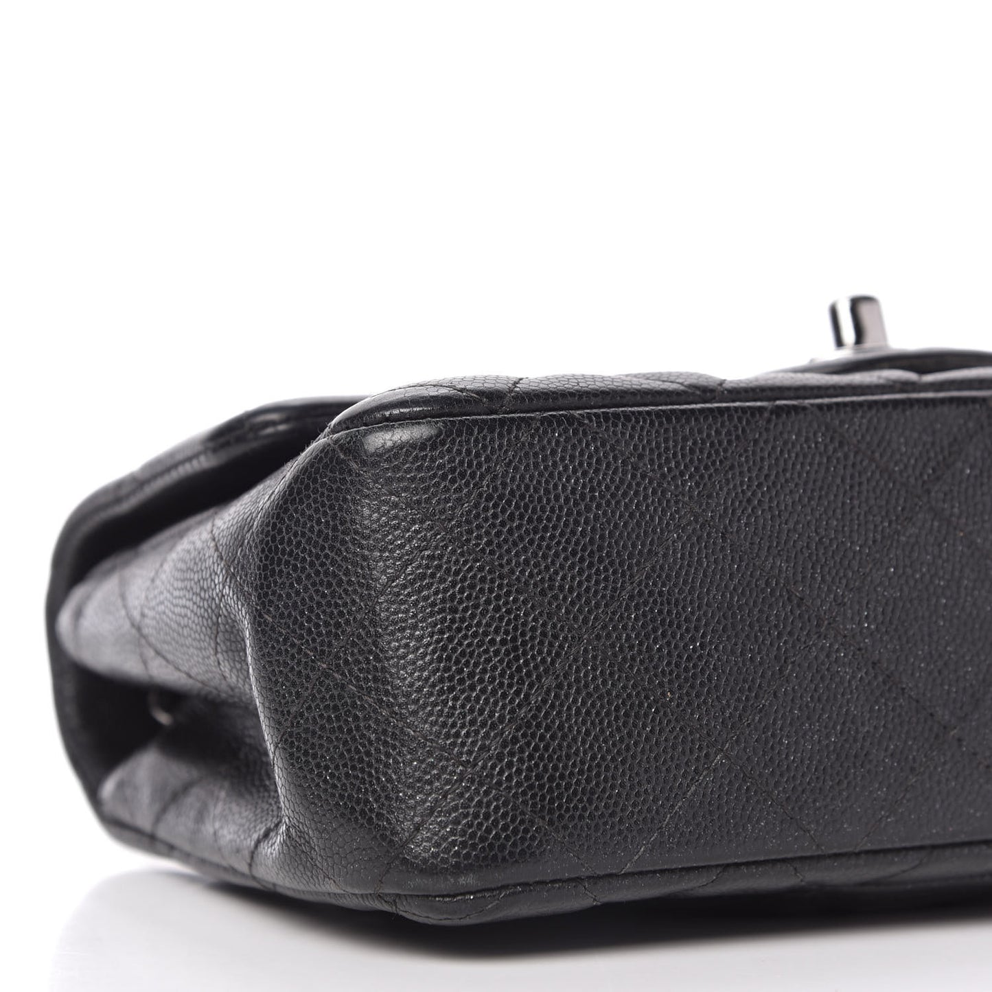 Caviar Quilted Mini Rectangular Flap Black