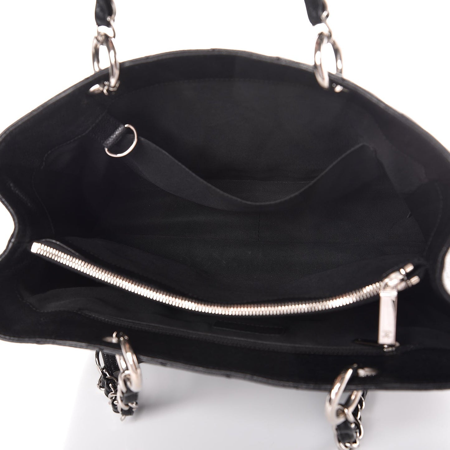 Caviar Quilted Grand Shopping Tote GST Black