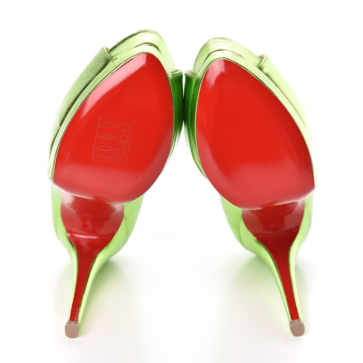 Christian Louboutin Metallizzato Palais Royal 140 Pumps 37 Dark Green 10 of 13