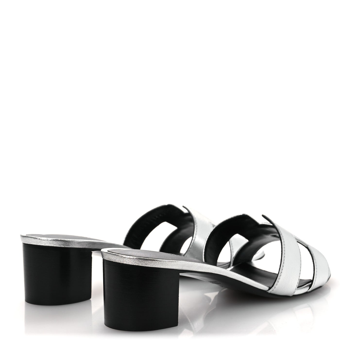 Metallic Nappa Oasis Sandals 41 Argent