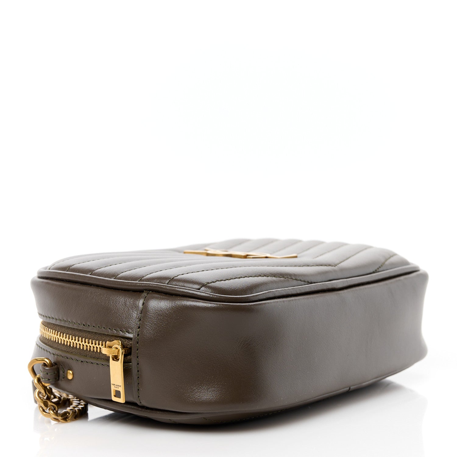 Saint Laurent Calfskin Matelasse Monogram Mini Lou Camera Bag Light Musk 4 of 11