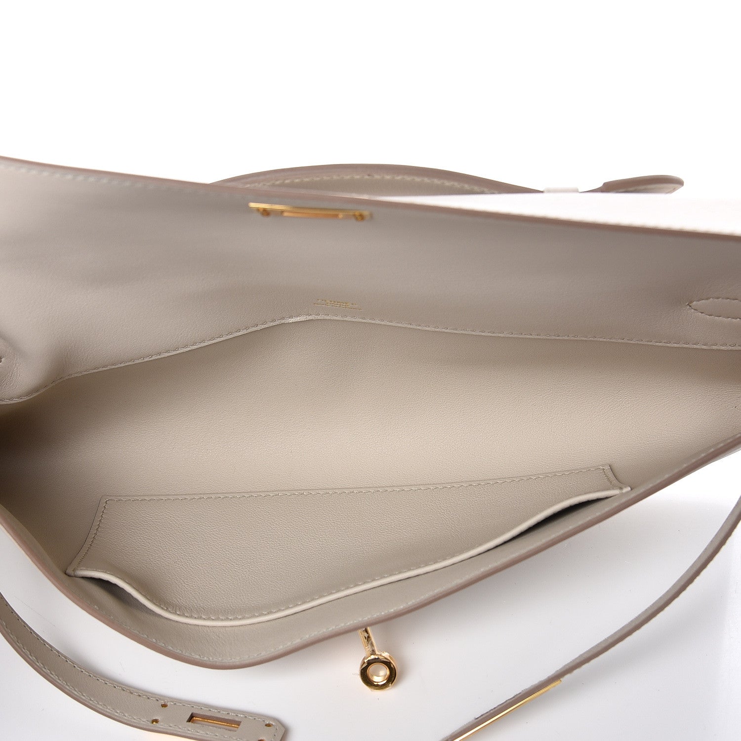 Hermes Swift Kelly Cut Clutch Pochette Beton 7 of 24