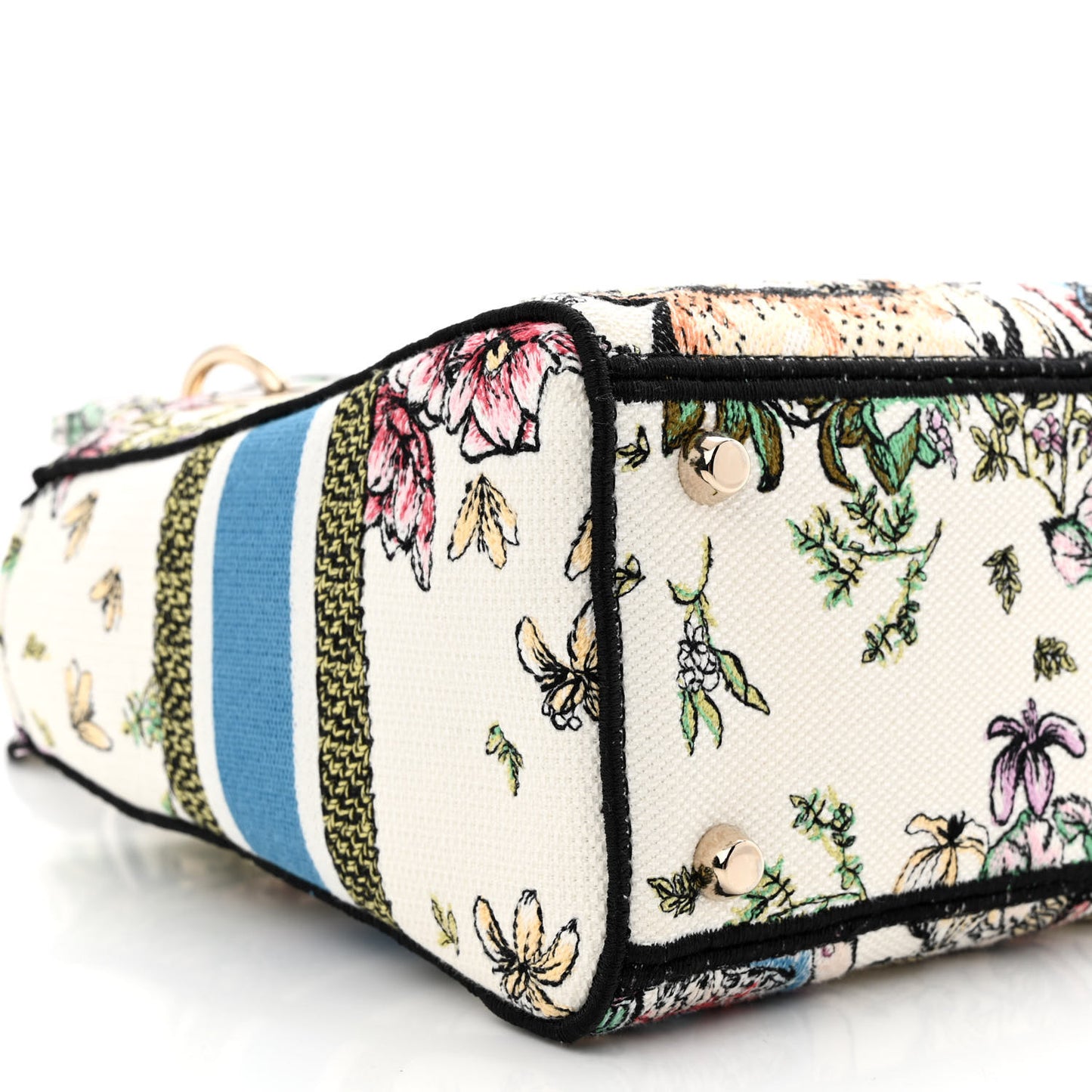 Canvas D-Constellation Embroidered Medium Lady D-Lite Latte Multicolor