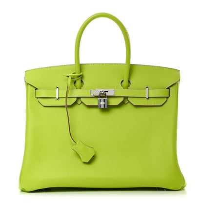 Hermes Epsom Candy Birkin 35 Kiwi Lichen 1 of 15