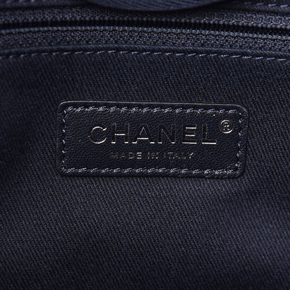 Chanel Denim Large Deauville Tote Dark Blue 6 of 12