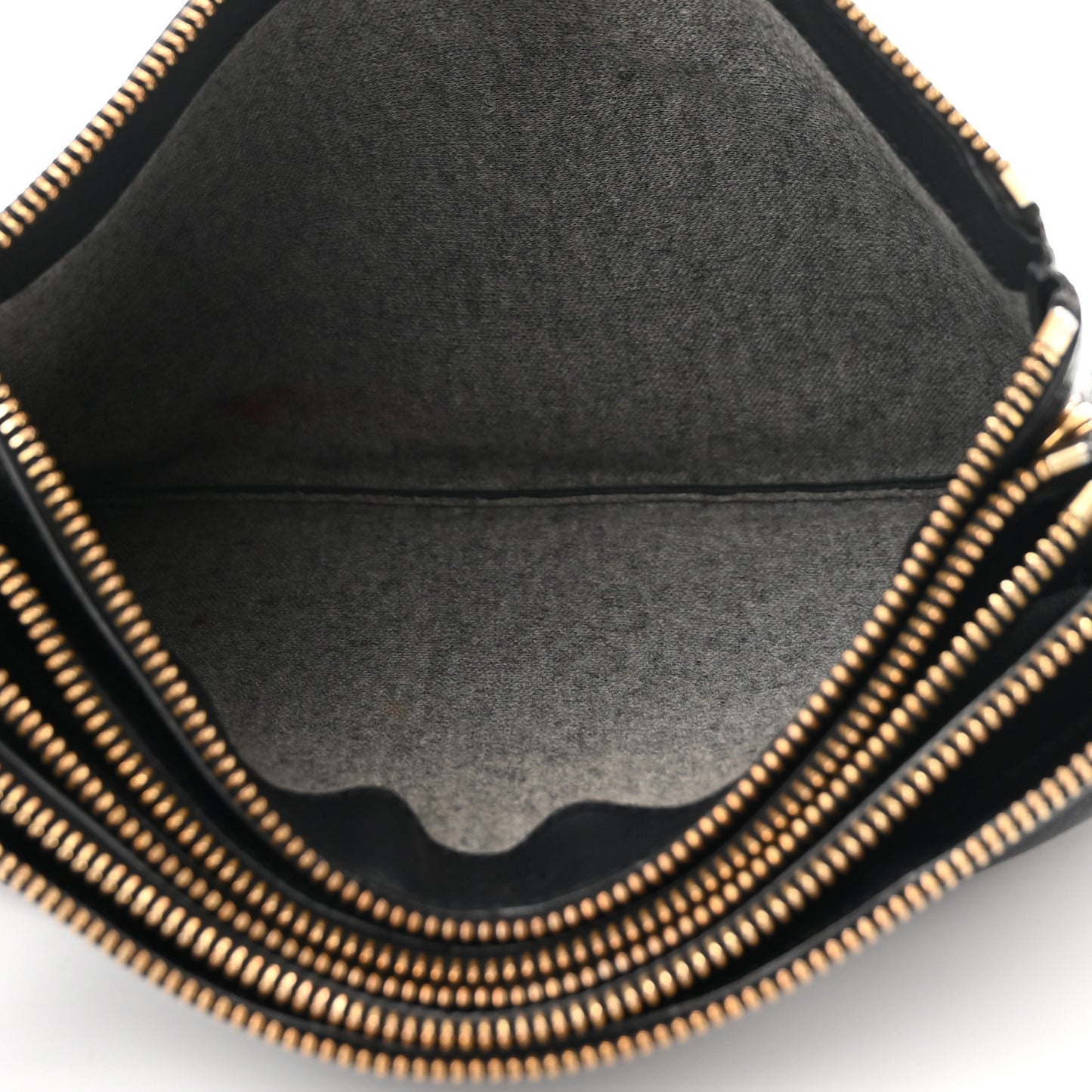 Lambskin Large Trio Crossbody Bag Black