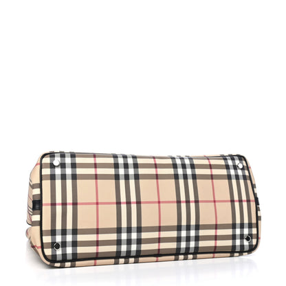 Burberry House Check Large Buckle Tote Black 3 of 4