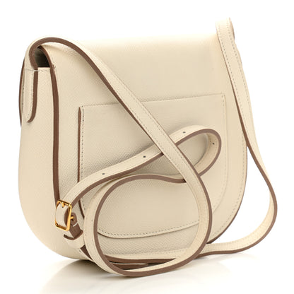 Celine Grained Calfskin Small Trotteur White 2 of 14