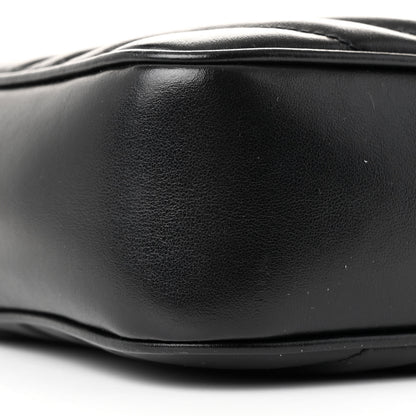 Saint Laurent Calfskin Matelasse Monogram Monochrome Lou Camera Bag Black 9 of 11