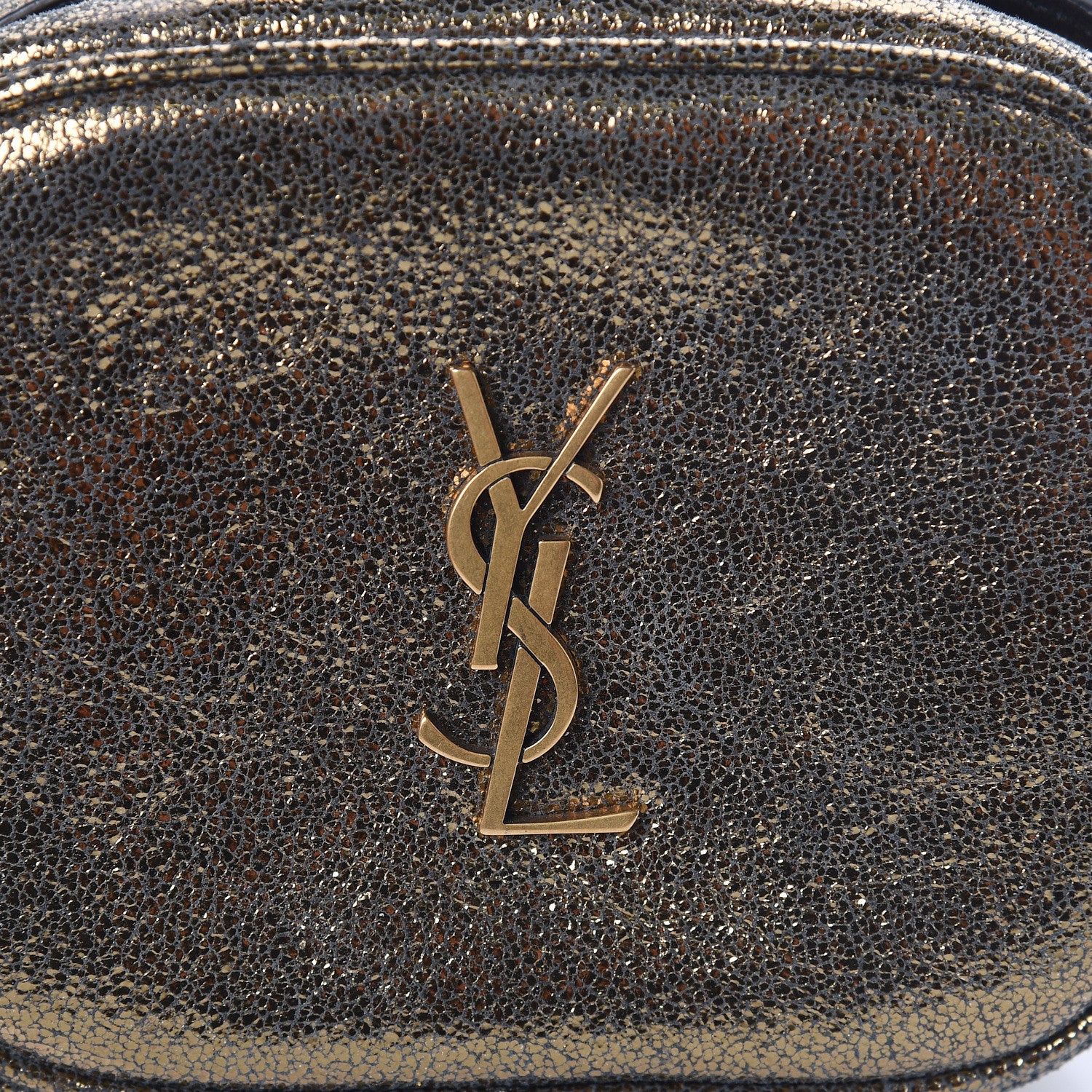 Saint Laurent Lame Nappa Star 3D Monogram Blogger Bag Moss 9 of 10