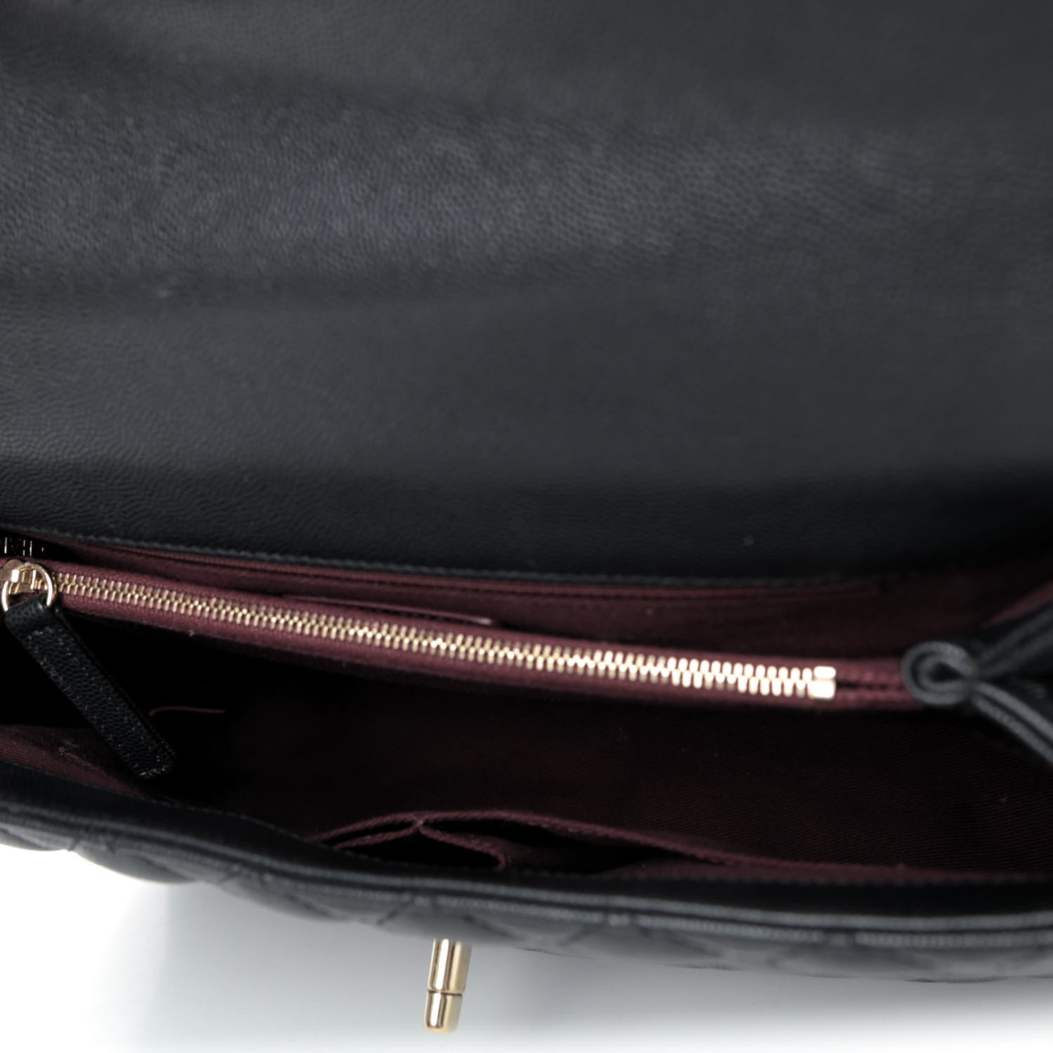 Chanel Caviar Quilted Medium Coco Handle Flap Black 4 of 4