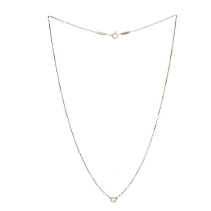 Tiffany 18K Yellow Gold Diamond .25ct Elsa Peretti Diamonds by the Yard Pendant Necklace 5 of 18