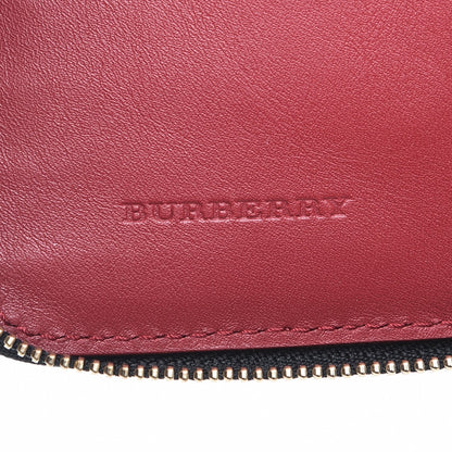 Burberry Calfskin Horseferry Check Medium Marston Zip Around Wallet Parade Red 6 of 8