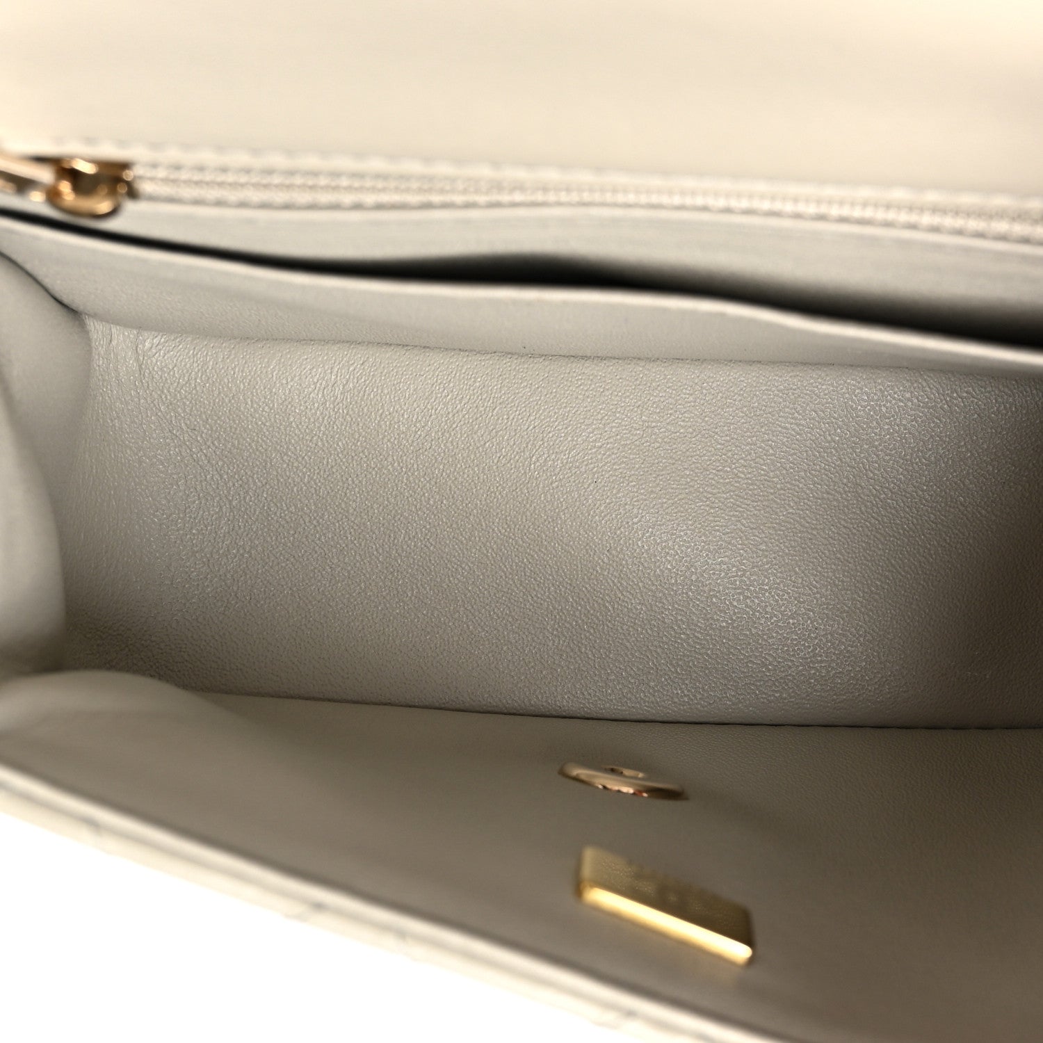 Chanel Lambskin Quilted Mini Square Flap Grey 5 of 13