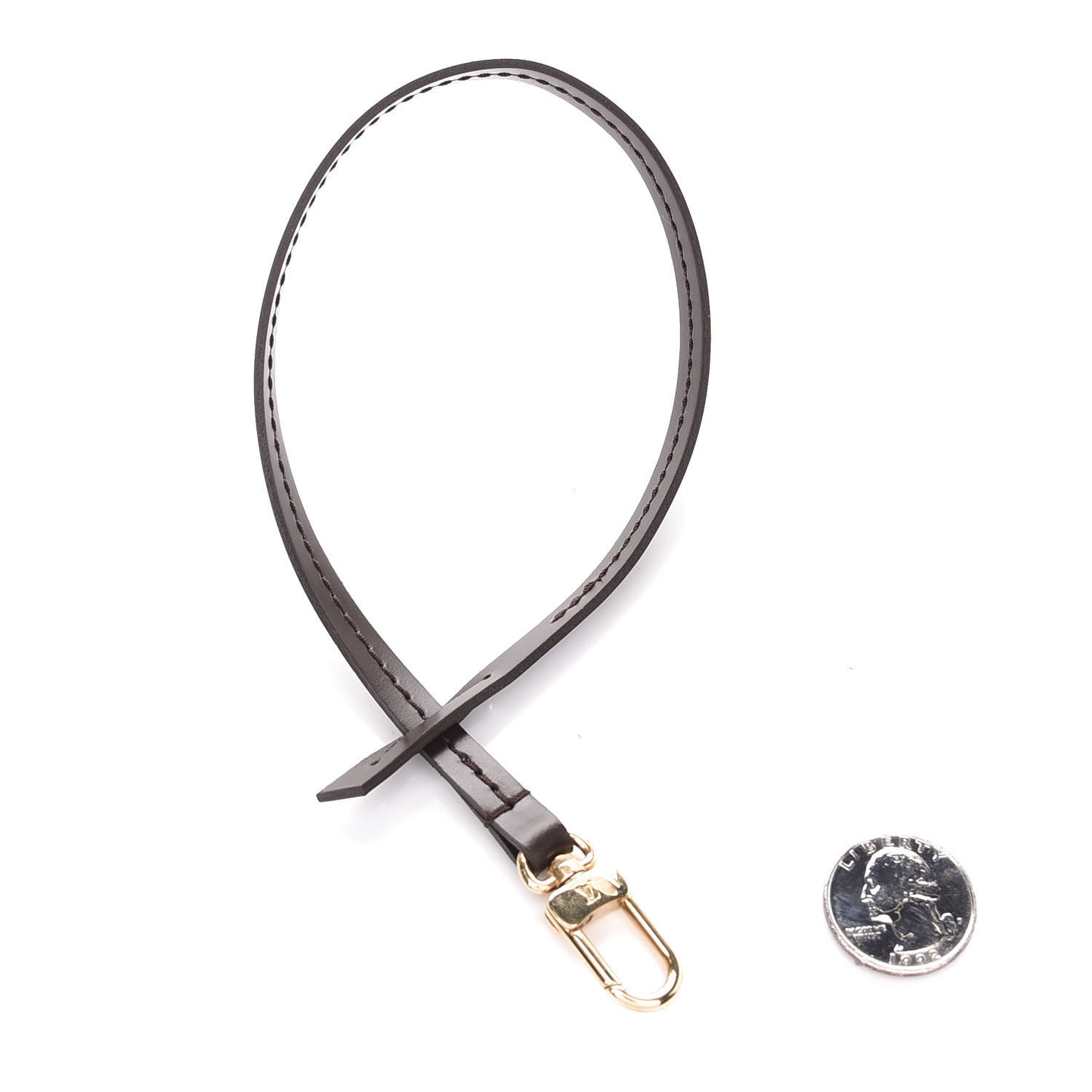 Calfskin Pochette Accessories Strap Brown