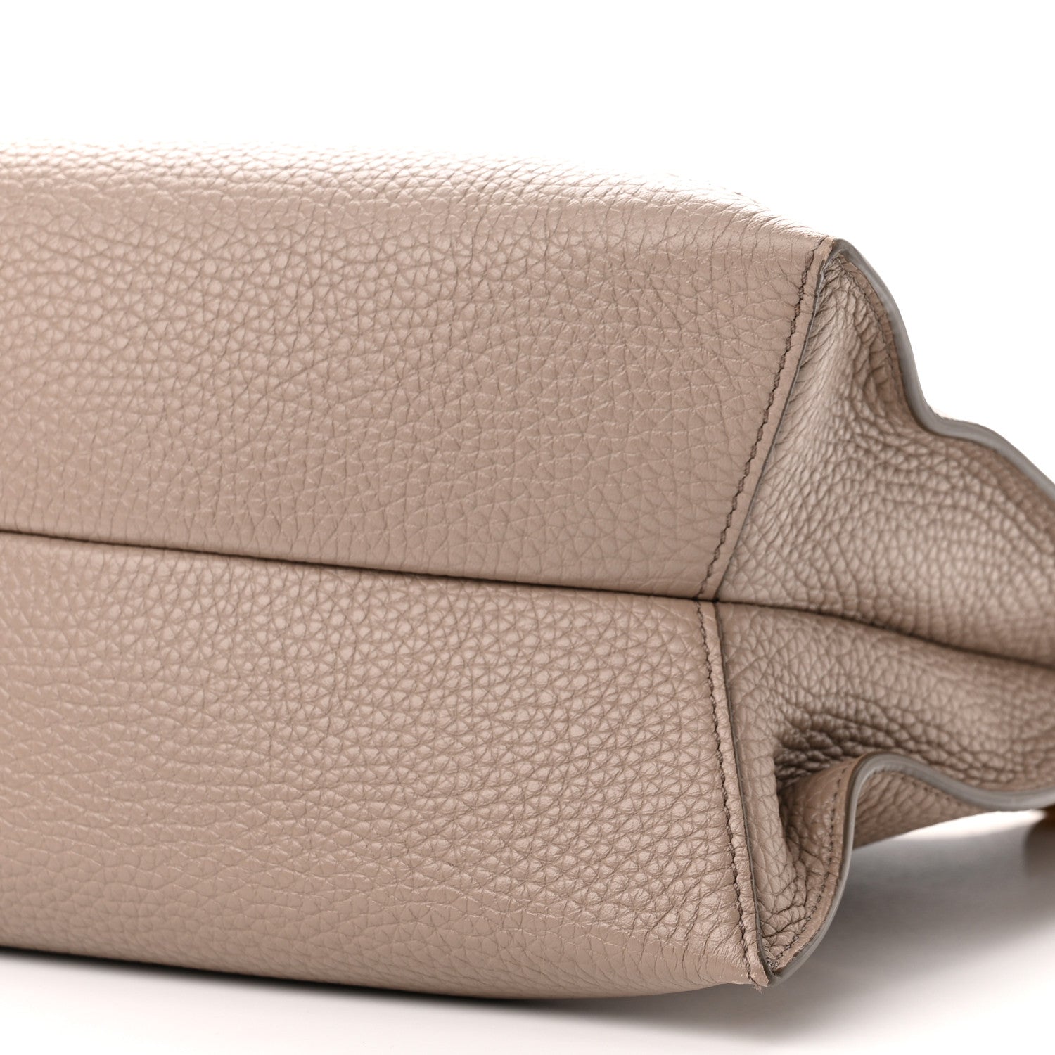 Tom Ford Pebbled Calfskin Alix Padlock Zip Hobo Bag Taupe 9 of 9
