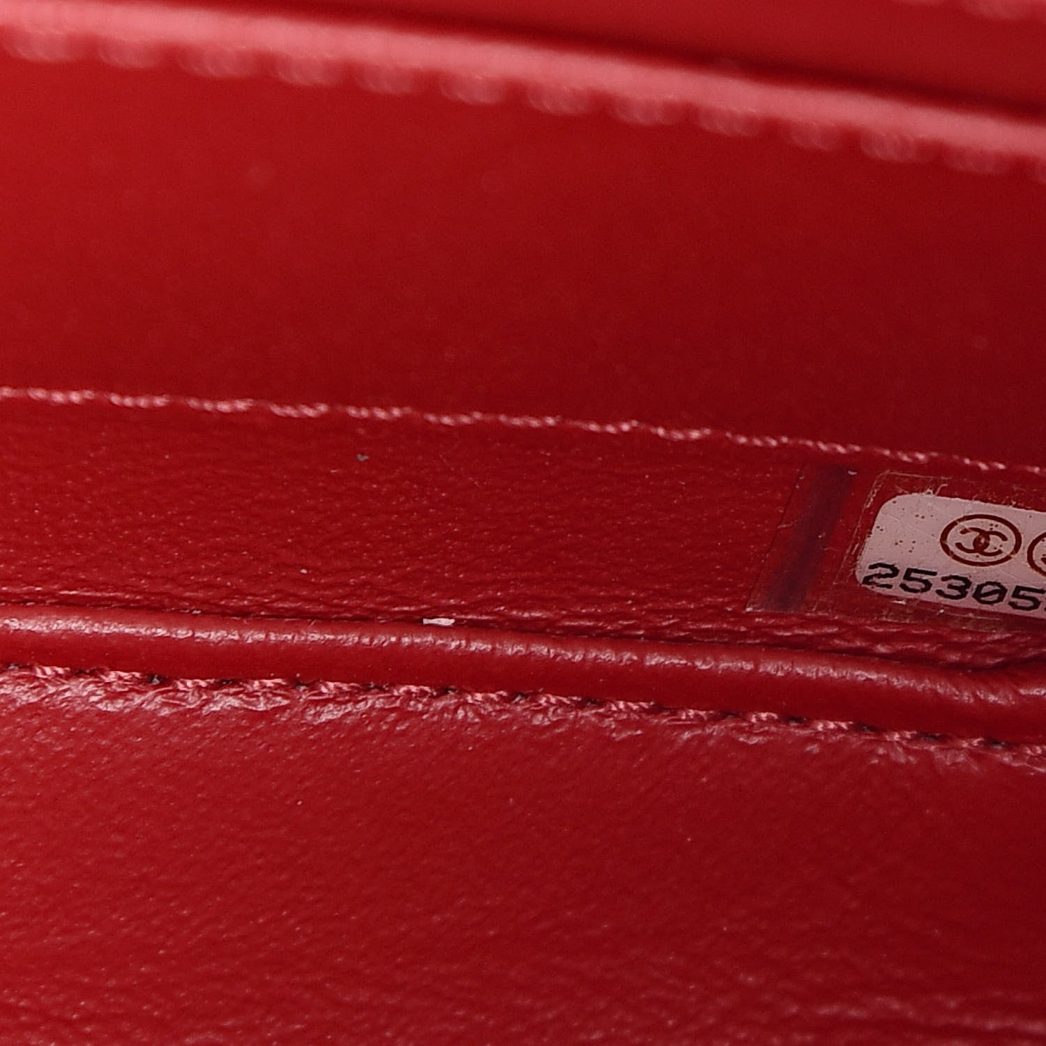 Chanel Caviar Quilted Large CC Filigree Vanity Case Red 7 of 11
