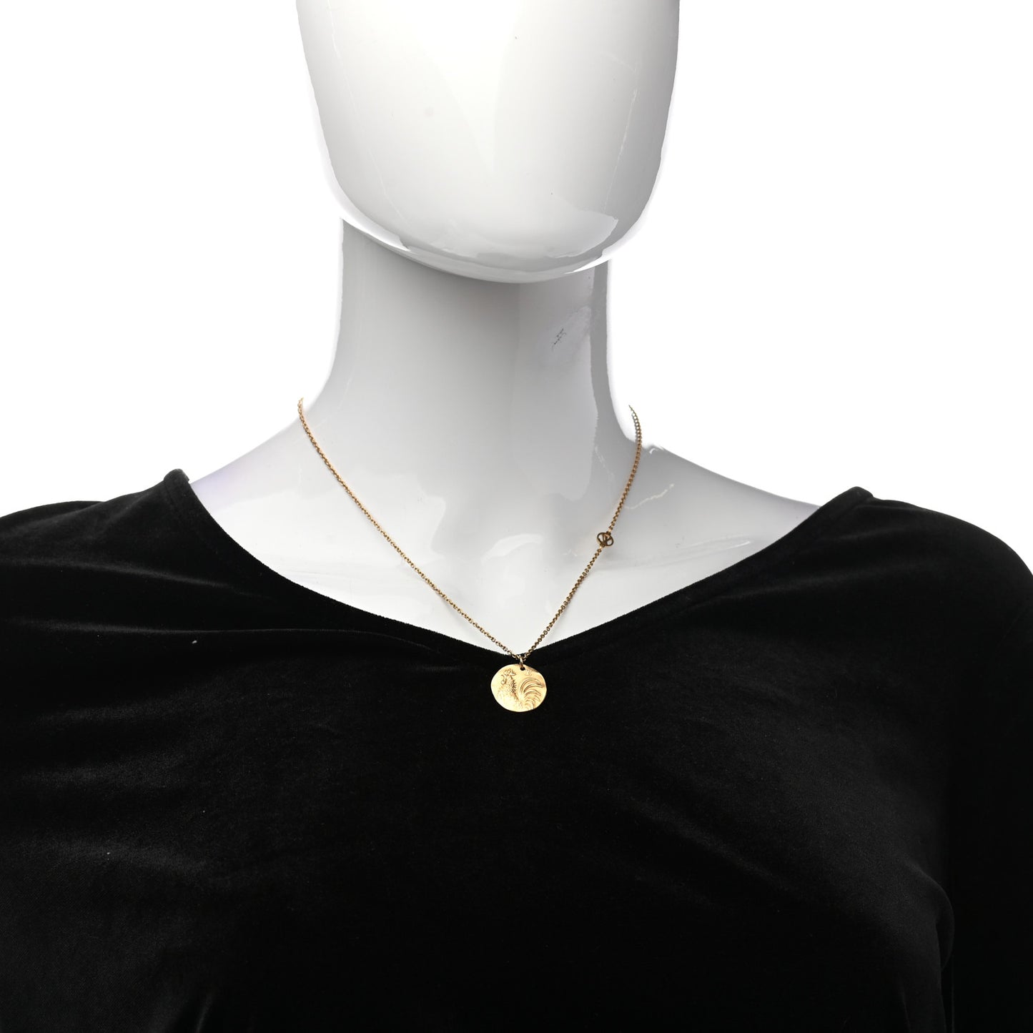 In The Sky Zodiac Rooster Necklace Gold