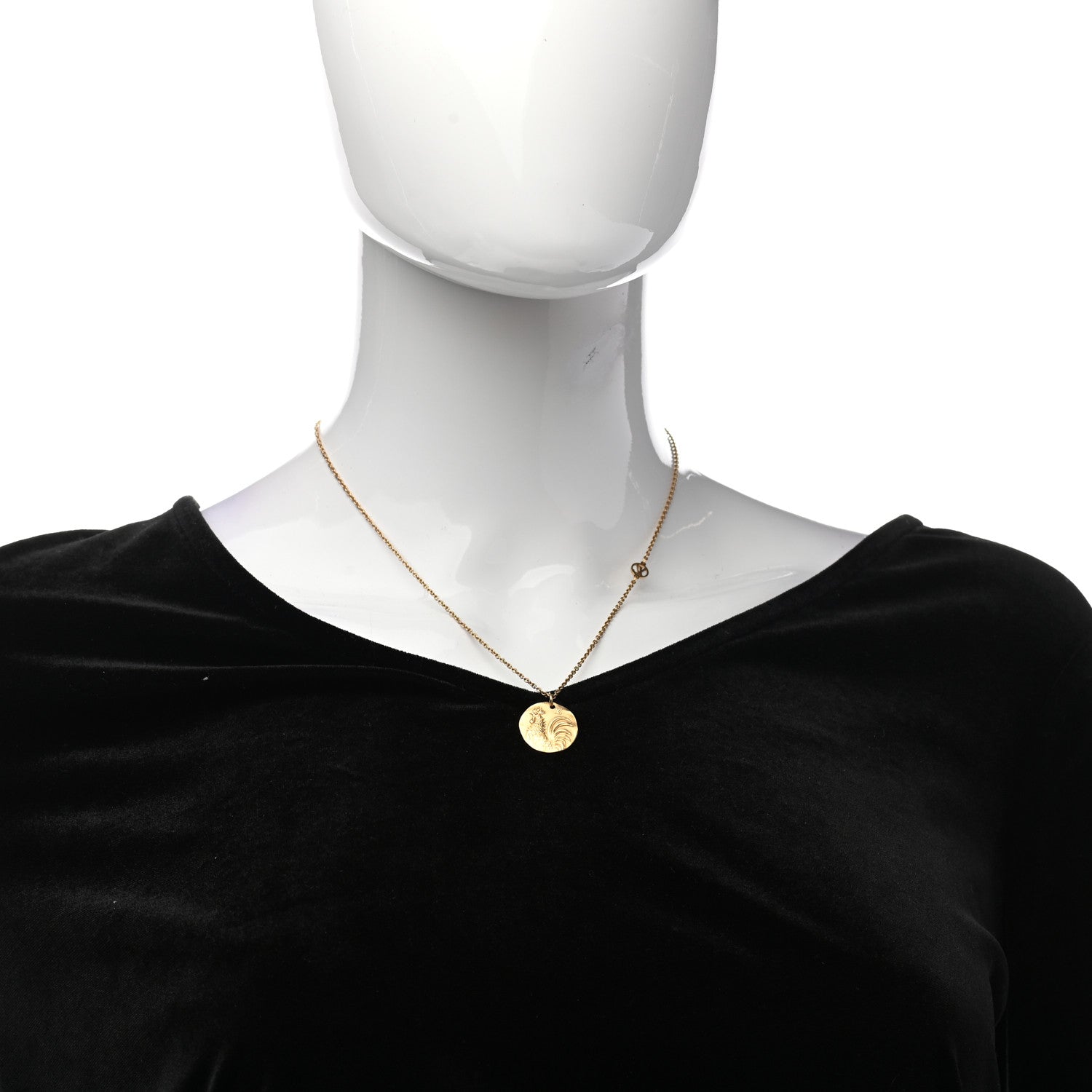 Louis Vuitton In The Sky Zodiac Rooster Necklace Gold 2 of 7