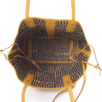 MCM Visetos Medium Liz Reversible Shopper Tote Cognac Yellow 10 of 17