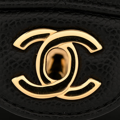 Chanel Caviar Quilted Medium Double Flap Black 12 of 13