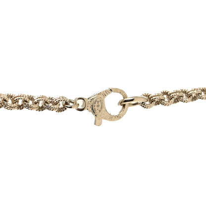 Chanel Pearl CC Necklace Light Gold 4 of 5
