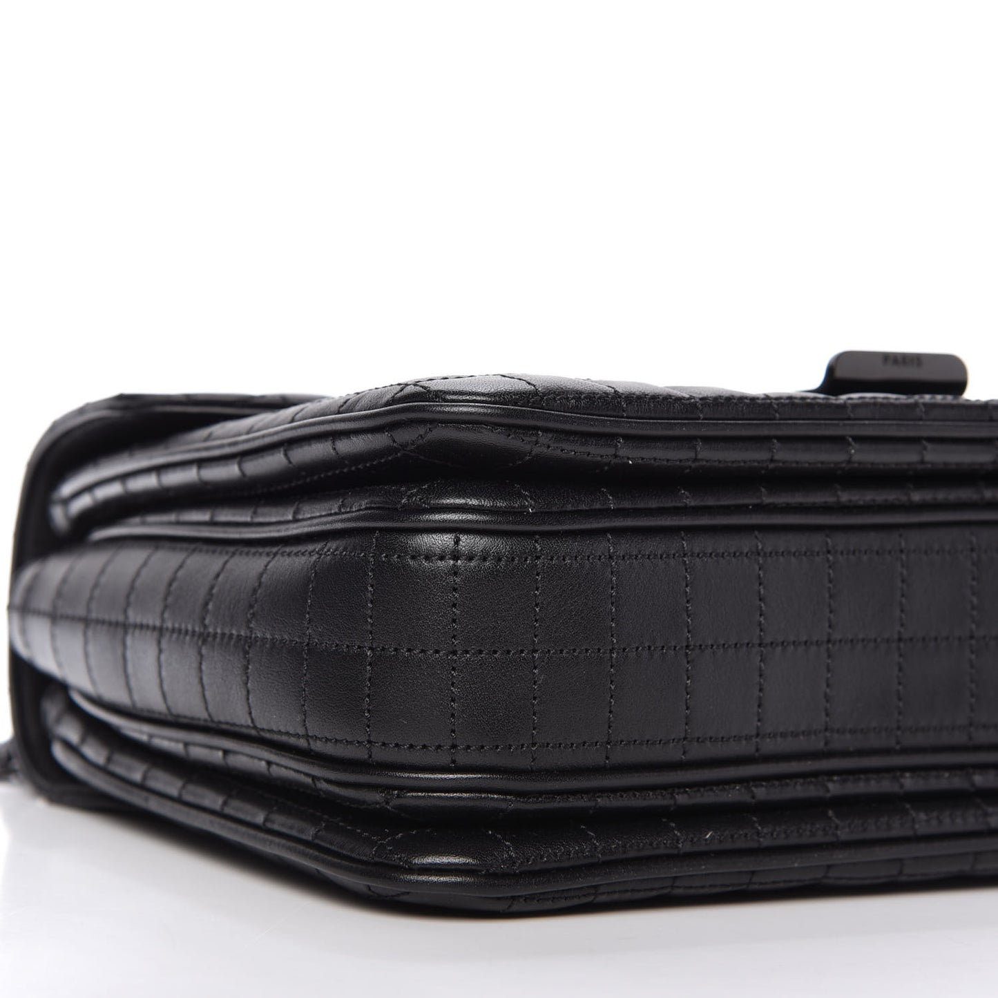 Calfskin Quilted Medium C Bag Black