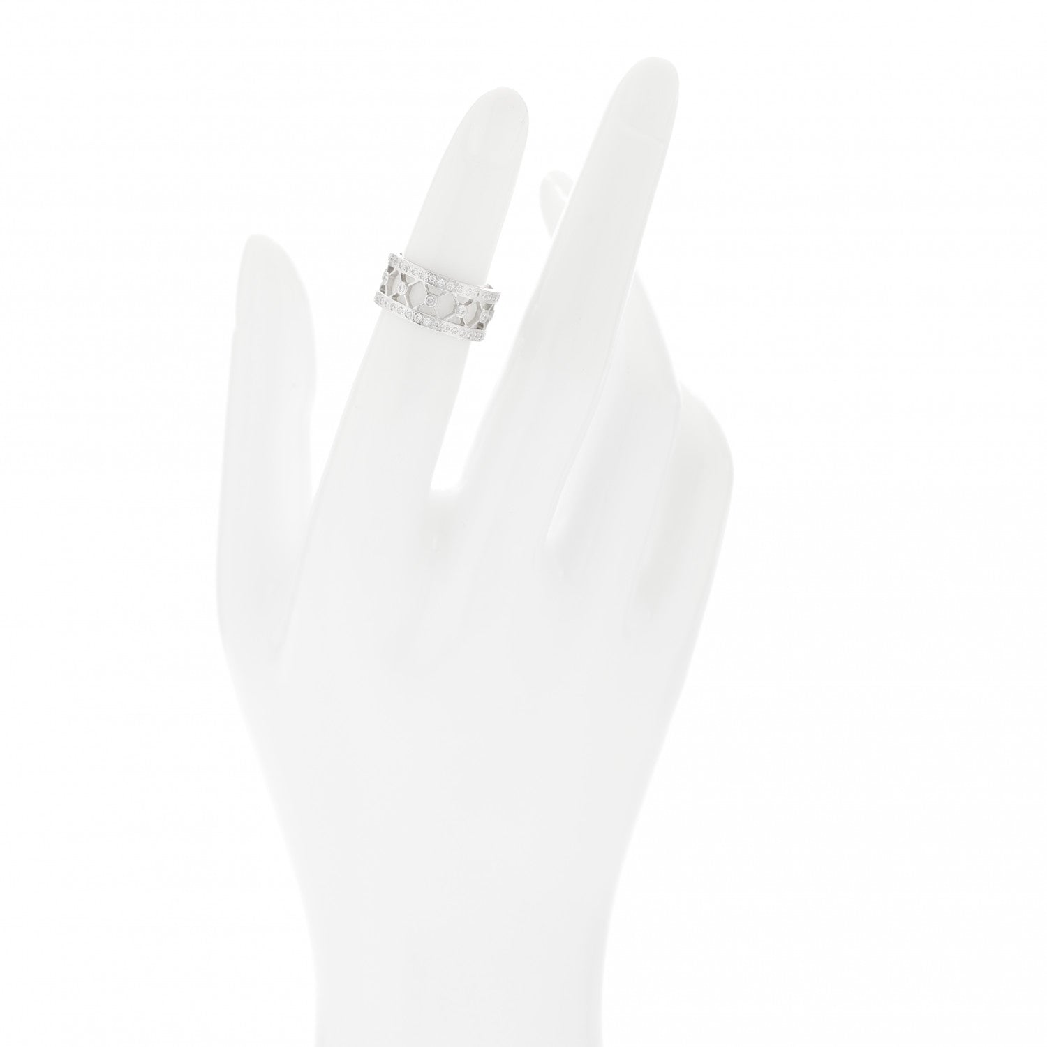 Tiffany Platinum Diamond Voile Ring 47 4 3 of 10