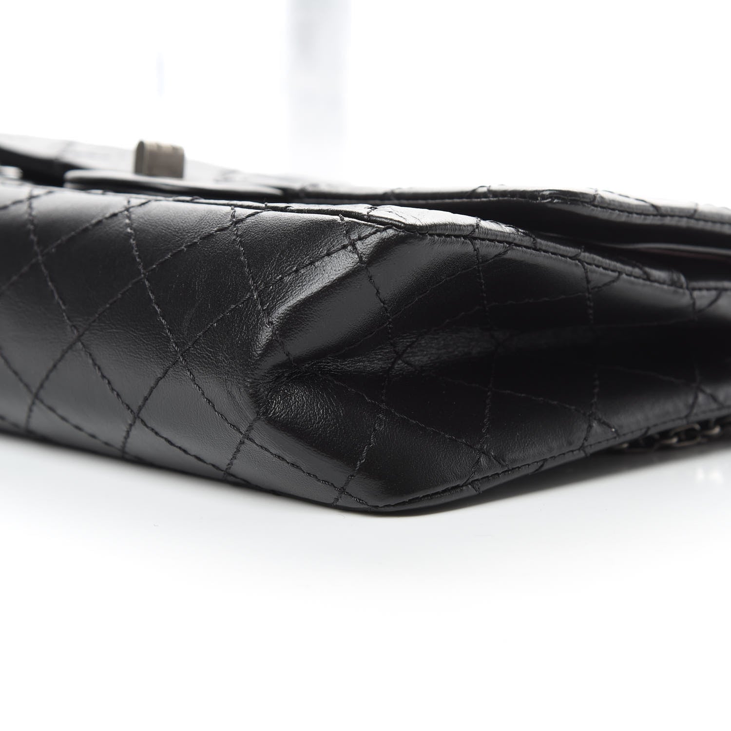 Chanel Aged Calfskin Quilted 2.55 Reissue 225 Flap Black 10 of 14