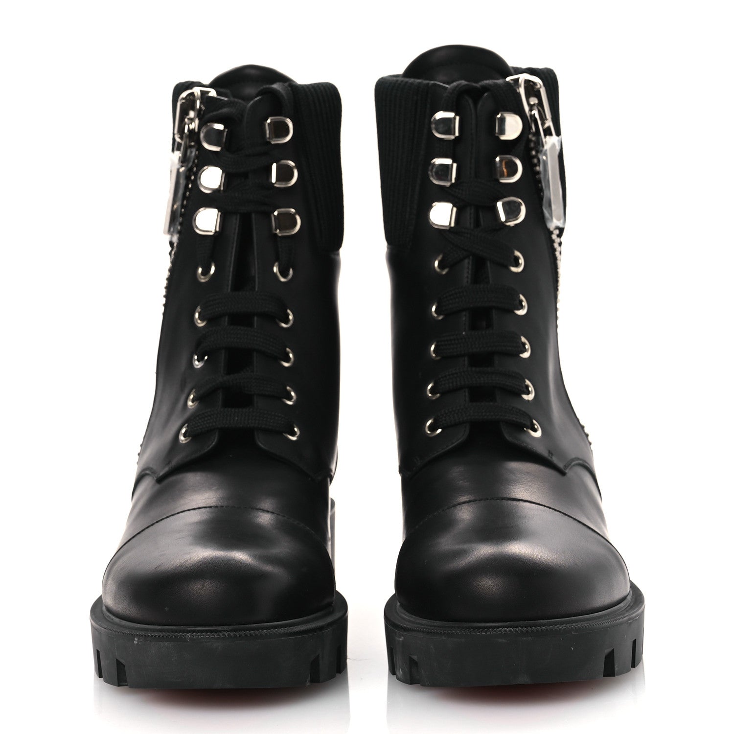 Christian Louboutin Calfskin Quilted En Hiver Boots 39.5 Black 3 of 14