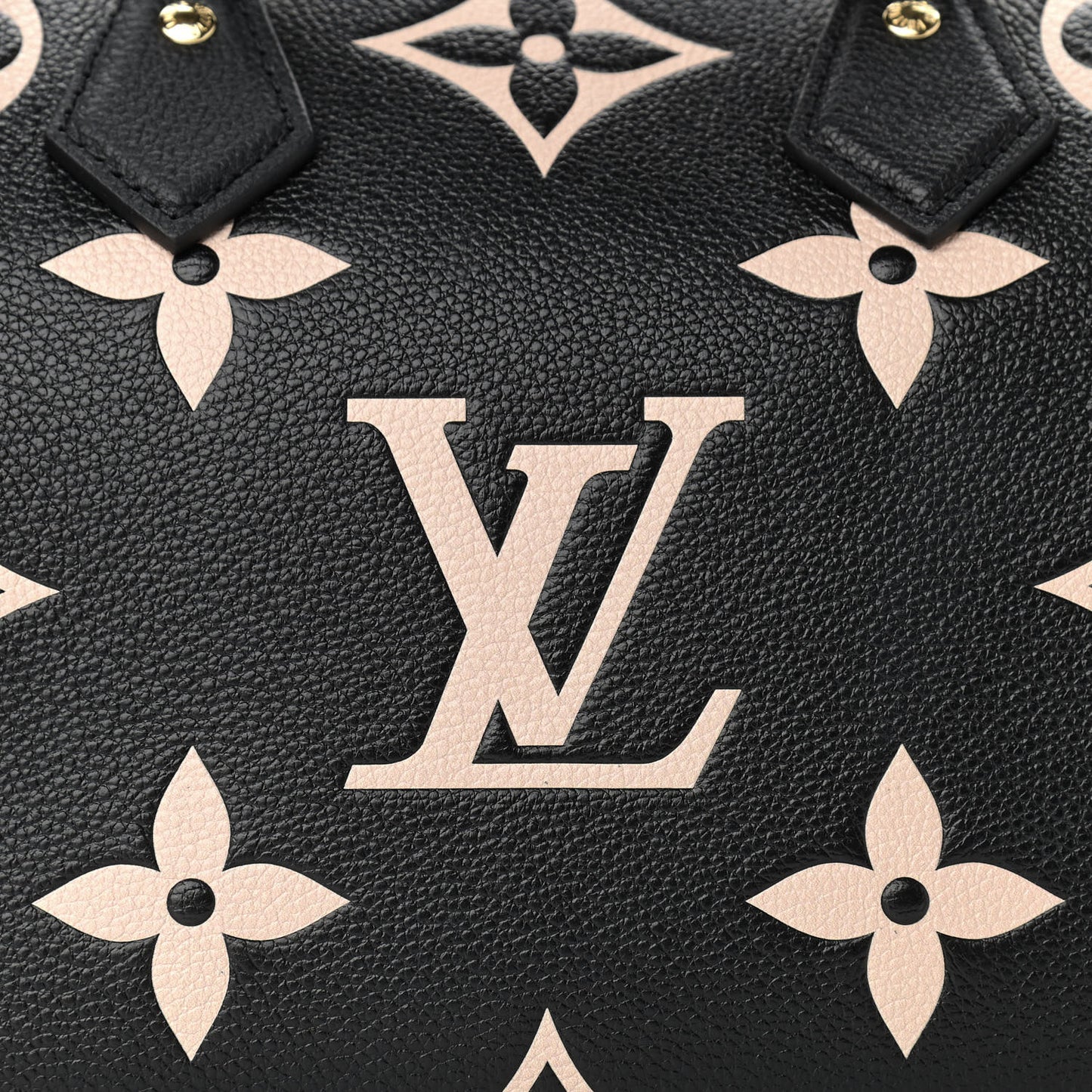 Empreinte Monogram Giant Speedy Bandouliere 25 Black Beige