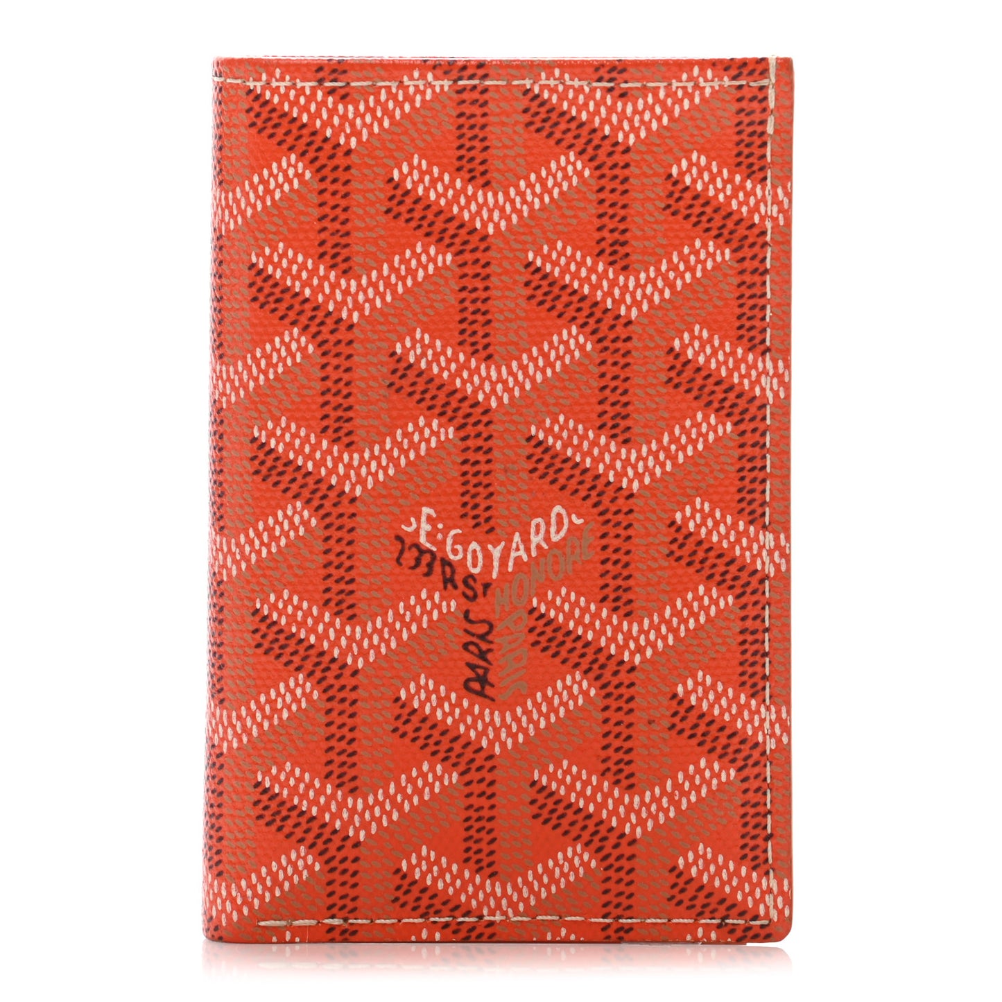 Goyardine Saint Pierre Card Holder Orange