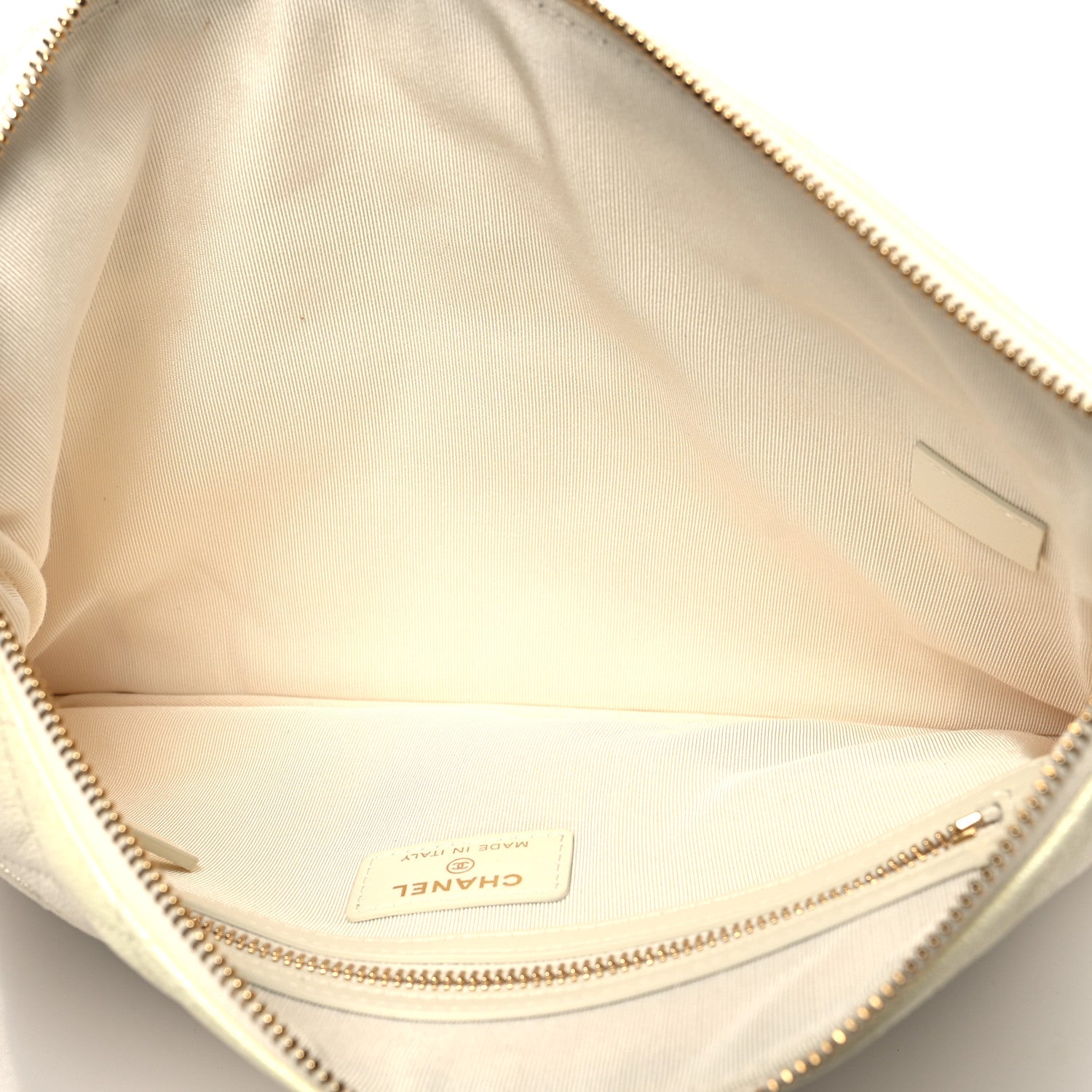 Chanel Iridescent Caviar Medium Night by the C Pouch Clutch White 5 of 11