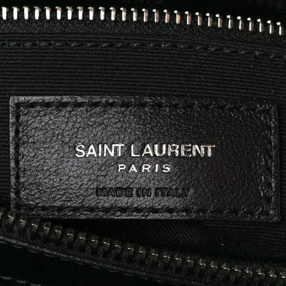 Saint Laurent Calfskin Y Quilted Monogram Large Loulou Chain Satchel Black 7 of 11