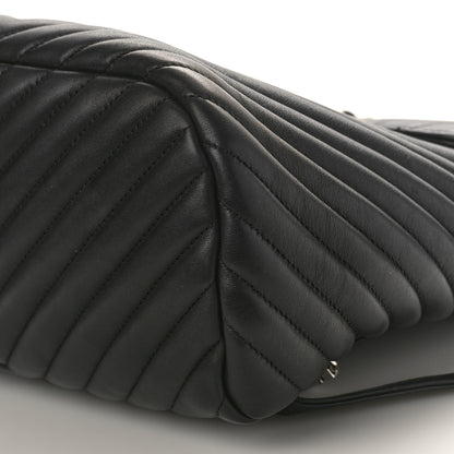 Chanel Calfskin Chevron Quilted Large Urban Spirit Backpack Black 9 of 9