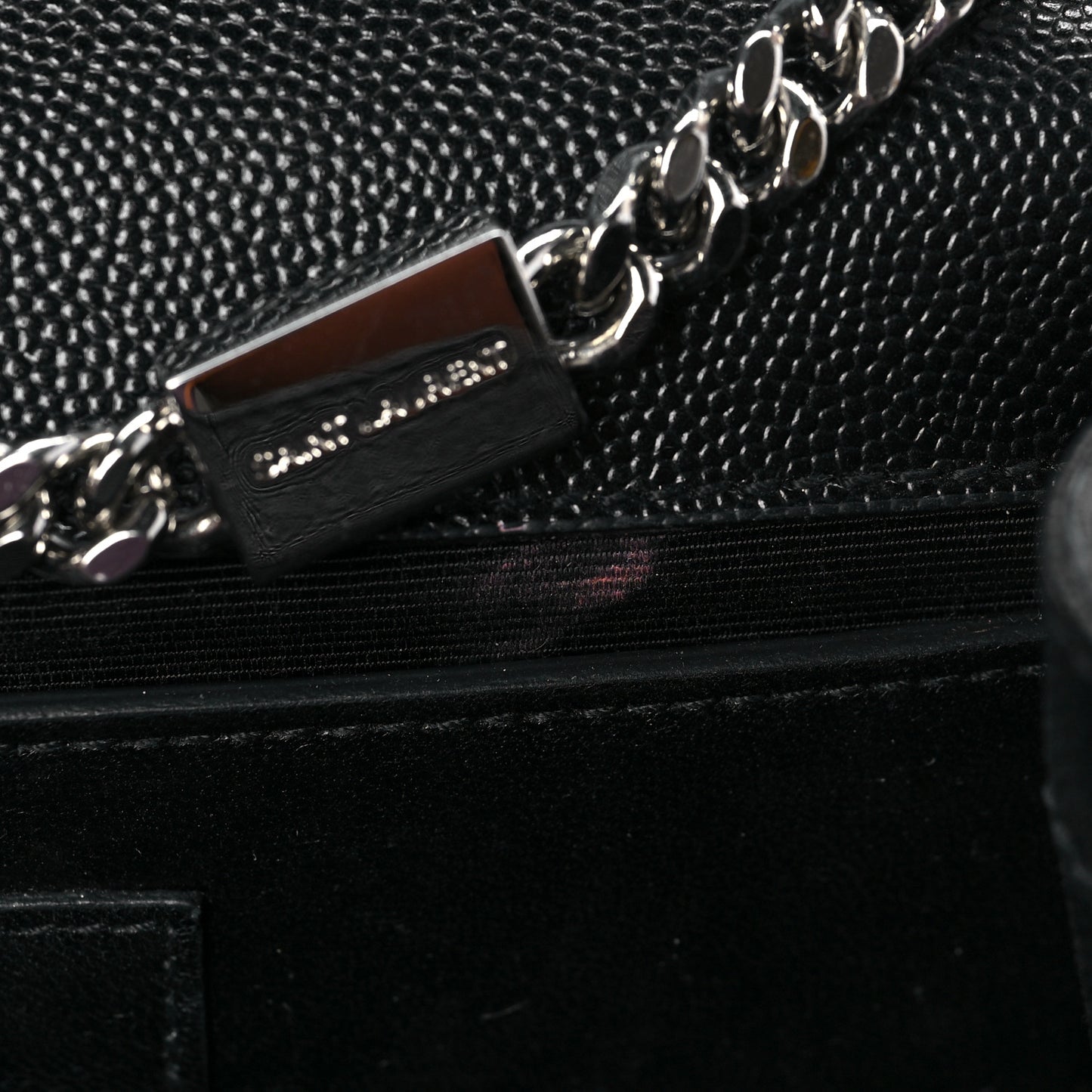 Grain De Poudre Small Monogram Kate Satchel Black
