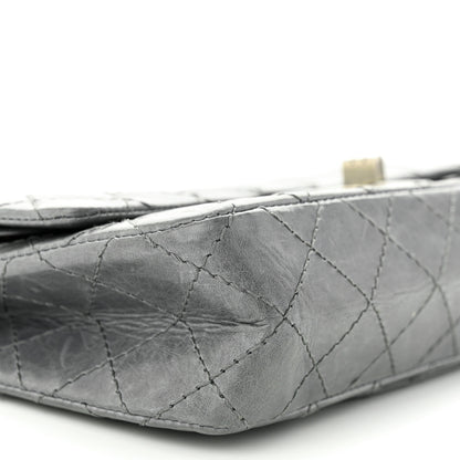 Chanel Aged Calfskin Quilted 50th Anniversary 2.55 Reissue 225 Flap Grey 9 of 11